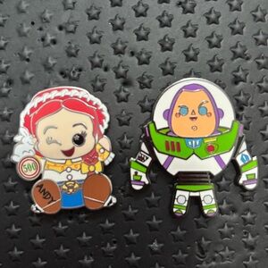 Toy Story Disney Character Pin Bundle - Jessie and Buzz Lightyear